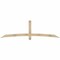 Ekena Millwork Bellingham Rough Sawn Timber Gable Bracket, Douglas Fir, 96"W x 28"H x 2"D x 4"F, 7/12 Pitch GBW096X28X0204BEL00RDF - alternate 1